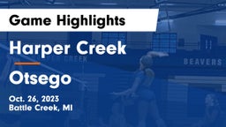 Harper Creek  vs Otsego  Game Highlights - Oct. 26, 2023