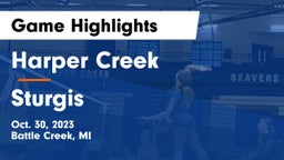 Harper Creek  vs Sturgis  Game Highlights - Oct. 30, 2023