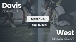 Matchup: Davis  vs. West  2016