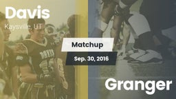 Matchup: Davis  vs. Granger  2016