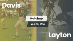 Matchup: Davis  vs. Layton  2016