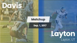 Matchup: Davis  vs. Layton  2017