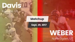 Matchup: Davis  vs. WEBER  2017