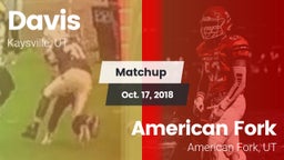 Matchup: Davis  vs. American Fork  2018
