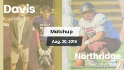 Matchup: Davis  vs. Northridge  2019