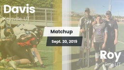 Matchup: Davis  vs. Roy  2019