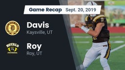 Recap: Davis  vs. Roy  2019