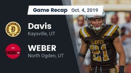 Recap: Davis  vs. WEBER  2019