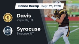 Recap: Davis  vs. Syracuse  2020