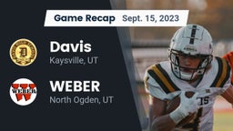 Recap: Davis  vs. WEBER  2023
