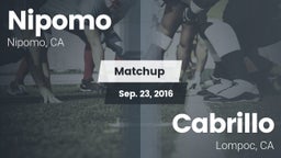 Matchup: Nipomo  vs. Cabrillo  2016
