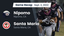 Recap: Nipomo  vs. Santa Maria  2022