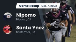 Recap: Nipomo  vs. Santa Ynez  2022