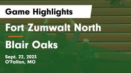 Fort Zumwalt North  vs Blair Oaks  Game Highlights - Sept. 22, 2023