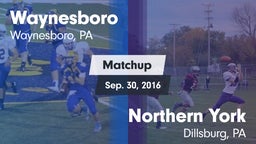 Matchup: Waynesboro High vs. Northern York  2016
