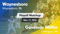 Matchup: Waynesboro High vs. Governor Mifflin  2016