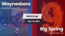 Matchup: Waynesboro High vs. Big Spring  2017