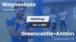 Matchup: Waynesboro High vs. Greencastle-Antrim  2020