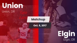 Matchup: Union vs. Elgin  2017