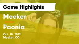Meeker  vs Paonia  Game Highlights - Oct. 18, 2019