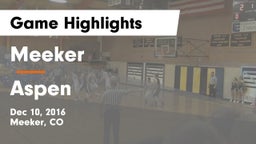 Meeker  vs Aspen Game Highlights - Dec 10, 2016