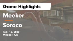 Meeker  vs Soroco Game Highlights - Feb. 16, 2018