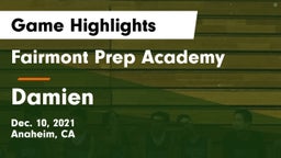 Fairmont Prep Academy vs Damien  Game Highlights - Dec. 10, 2021