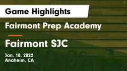 Fairmont Prep Academy vs Fairmont SJC Game Highlights - Jan. 18, 2022