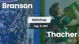 Matchup: Branson  vs. Thacher  2017