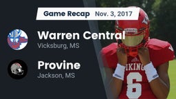 Recap: Warren Central  vs. Provine  2017