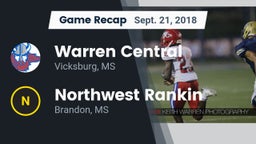 Recap: Warren Central  vs. Northwest Rankin  2018