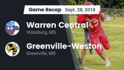 Recap: Warren Central  vs. Greenville-Weston  2018