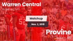 Matchup: Warren Central High vs. Provine  2018