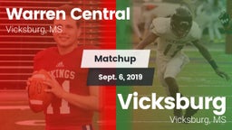 Matchup: Warren Central High vs. Vicksburg  2019