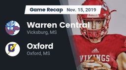 Recap: Warren Central  vs. Oxford  2019
