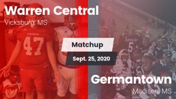 Matchup: Warren Central High vs. Germantown  2020