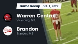 Recap: Warren Central  vs. Brandon  2022