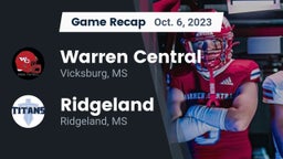 Recap: Warren Central  vs. Ridgeland  2023