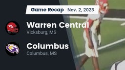 Recap: Warren Central  vs. Columbus  2023