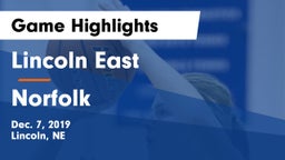 Lincoln East  vs Norfolk  Game Highlights - Dec. 7, 2019