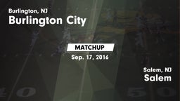 Matchup: Burlington City vs. Salem  2015
