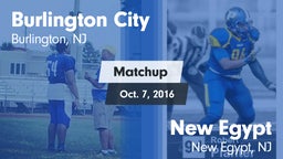 Matchup: Burlington City vs. New Egypt  2016