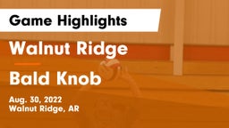 Walnut Ridge  vs Bald Knob Game Highlights - Aug. 30, 2022