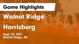 Walnut Ridge  vs Harrisburg  Game Highlights - Sept. 29, 2022