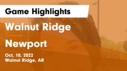 Walnut Ridge  vs Newport  Game Highlights - Oct. 10, 2022