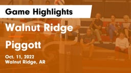 Walnut Ridge  vs Piggott  Game Highlights - Oct. 11, 2022