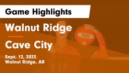 Walnut Ridge  vs Cave City  Game Highlights - Sept. 12, 2023