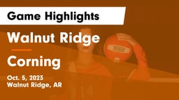 Walnut Ridge  vs Corning Game Highlights - Oct. 5, 2023