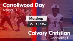 Matchup: Carrollwood Day vs. Calvary Christian  2016