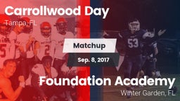 Matchup: Carrollwood Day vs. Foundation Academy  2016